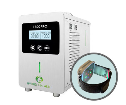 HYDRO 4 HEALTH&reg; | 1800PRO | Waterstof inhalatie wellness therapie apparaat (+ATP polsband)